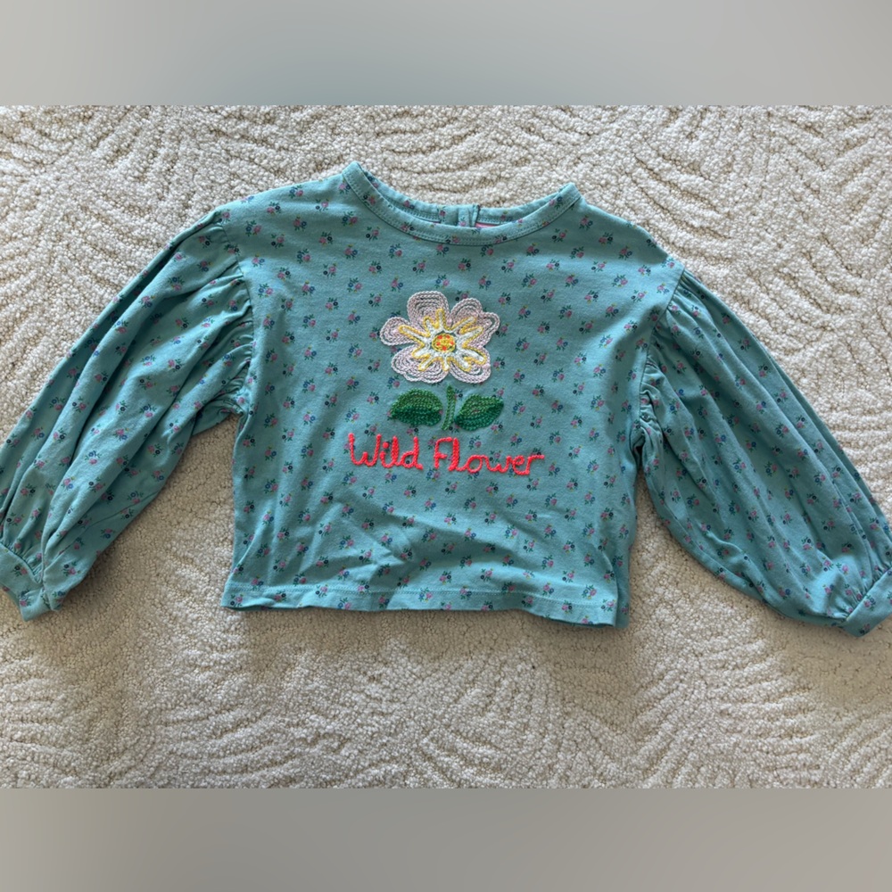 Mini Boden Floral Wildflower Top